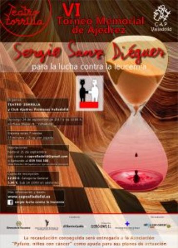 Cartel VI torneo memorial ajedrez Sergio Sanz Diéguez 1 e1513080167576