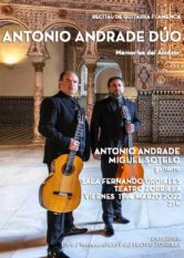 11 de Marzo: Antonio Andrade Dúo. Memorias del Alcázar.