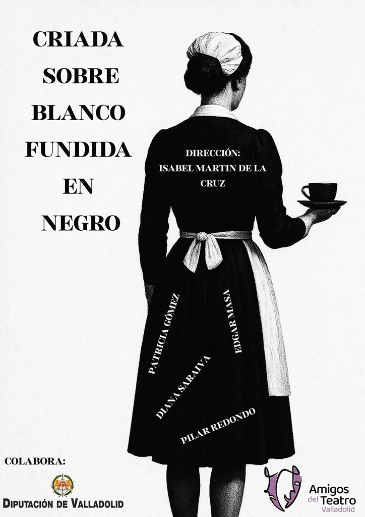 CRIADA SOBRE BLANCO FUNDIDA EN NEGRO