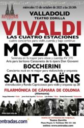 15 de Octubre<br>CONCIERTO DE LA ORQUESTA FILARMÓNICA DE COLONIA. VIVALDI LAS CUATRO ESTACIONES.