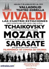 15 de Octubre<br>CONCIERTO DE LA ORQUESTA FILARMÓNICA DE COLONIA. VIVALDI LAS CUATRO ESTACIONES.