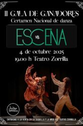4 de Octubre<br>II GALA DE GANADORES DEL CERTAMEN NACIONAL DE DANZA ESCENA VALLADOLID.