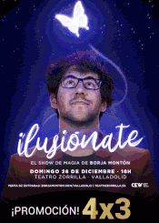 28 de Diciembre<br>ILUSIÓNATE. EL SHOW DE LA MAGIA DE BORJA MONTÓN.