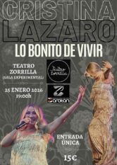 25 de Enero<br>CRISTINA LÁZARO. LO BONITO DE VIVIR.